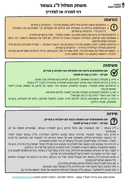 קובץ:משחק מסלול ל"ג בעומר - דף למורה.pdf