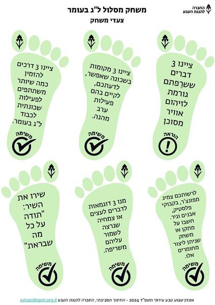 קובץ:משחק מסלול ל"ג בעומר - צעדי משחק.pdf